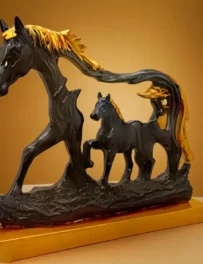 Horse & Foal Statue – Modern Art Design
