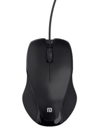 Portronics Toad 101 Wired Optical Mouse | 1200 DPI, Hi-Optical Tracking, Plug & Play | Durable 1.25M Cable | 30 Lakh Click Life | Black