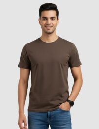 Plain T-Shirt 2.0 for Men & Women – Regular Fit Cotton-Poly Half Sleeve Casual Wear | India Store Mart