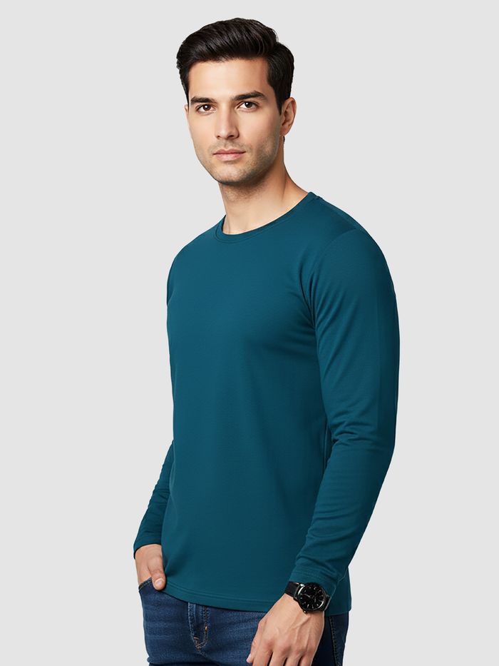 plain_teal_blue_full_sleeves_t-shirt_side_view_18_09_2025_700x933