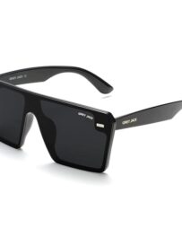 grey jack Square TR90 Polarized Sunglasses for Men Women,One Piece Lens and Flat Top Design Sun Glasses 1912