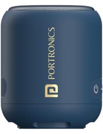 Portronics SoundDrum 1 12W TWS Portable Bluetooth Speaker with Powerful Bass, Bluetooth 5.3V, 360° Surround Sound, USB Drive in, Type C Fast Charging(Blue)