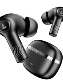 Boat Nirvana Ion, 120HRS Battery, Crystal Bionic Sound w/Dual EQ Modes, 4Mics ENx, App Support, Low Latency, IPX4, v.5.2 Bluetooth Earbuds, TWS Ear Buds Wireless Earphones with mic (Charcoal Black)